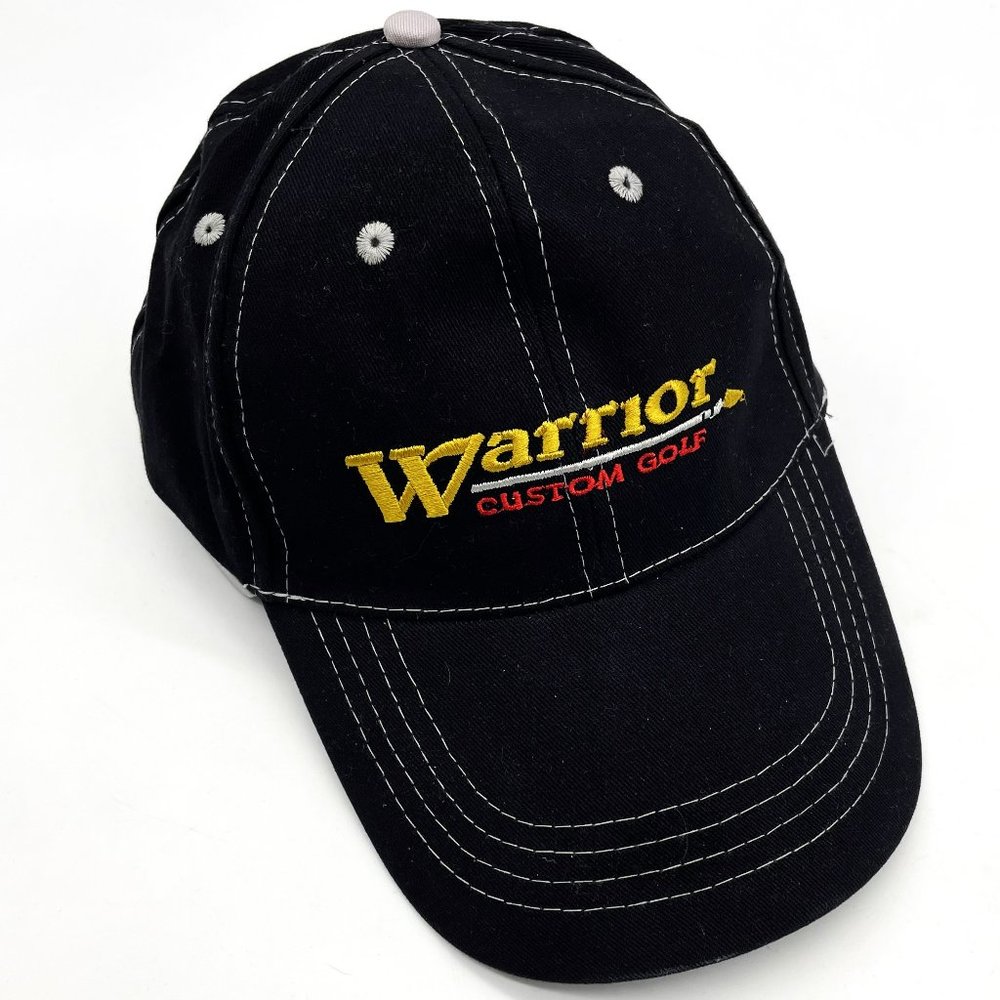 Warrior Custom Golf Blue Denim Hook & Loop Adjustable Size Baseball Hat Cap